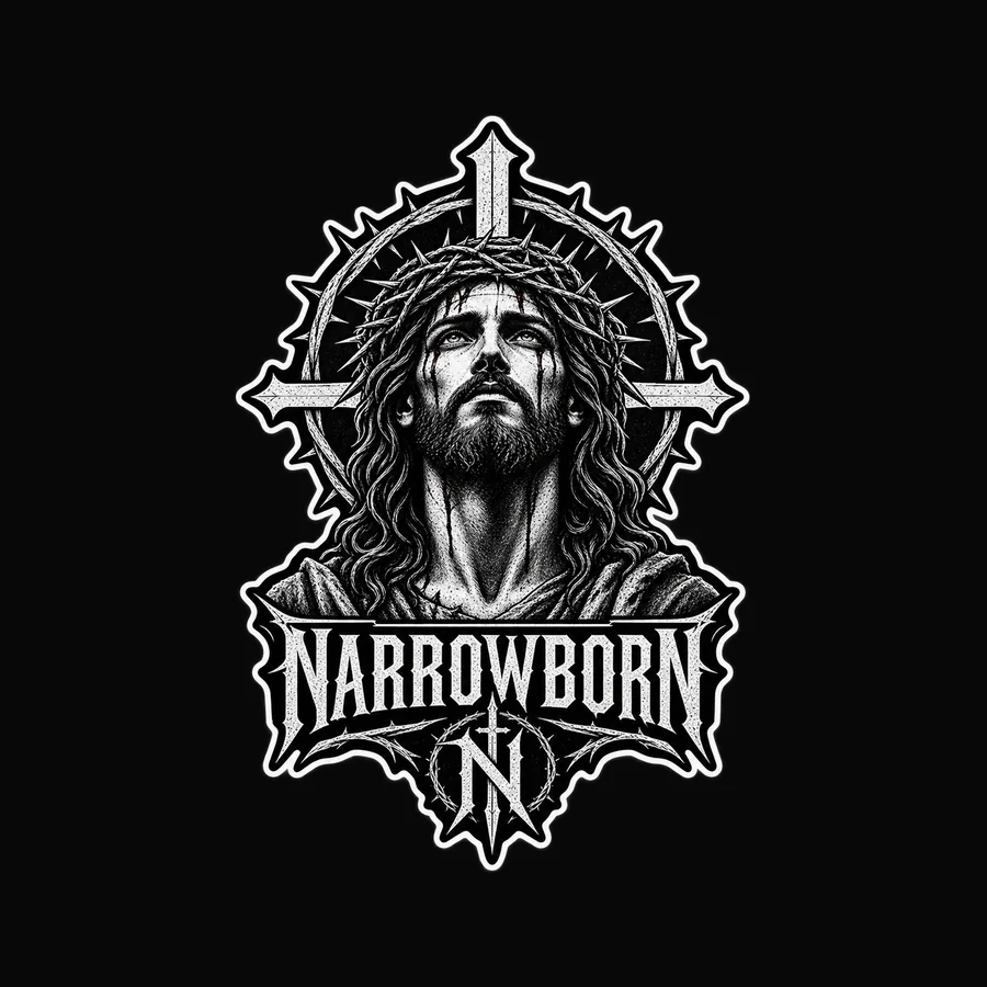 Sticker Christ couronné